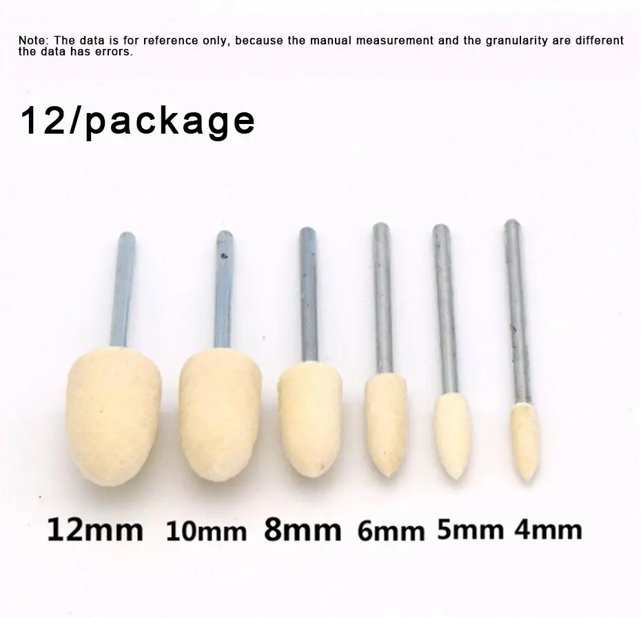 CCCIST 12 Pcs Nail Drill Bits Electric Wools Diamond Cutter For Milling Manicure Machine Professional Nail Drill Accessories - Цвет: 12pcs-4mm