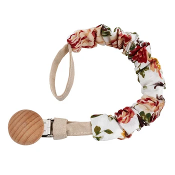 

Infant Baby Teethers Universal Holder Leash For Pacifiers Nipples Clip Chain Infant Child Floral Chains Teethers Newborn Hot