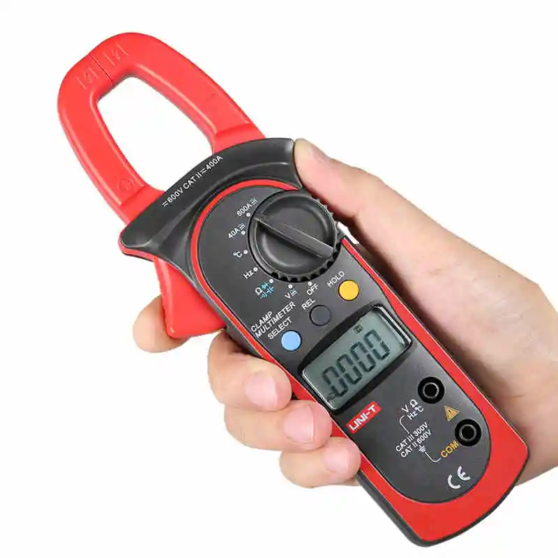 UNI T UT210E Мини цифровые клещи AC/DC напряжение Автоматический диапазон емкость