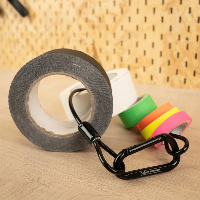 Selens Aluminum Alloy Carabiner Locking Hook Screw D Buckle Keychain Outdoor Cli