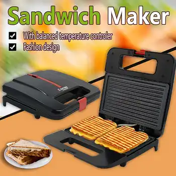 

Electric Sandwich Maker Waffle Breakfast Machine Multifunction Muffin Cake Double Sided Grill Non Stick Toaster Tools 220V