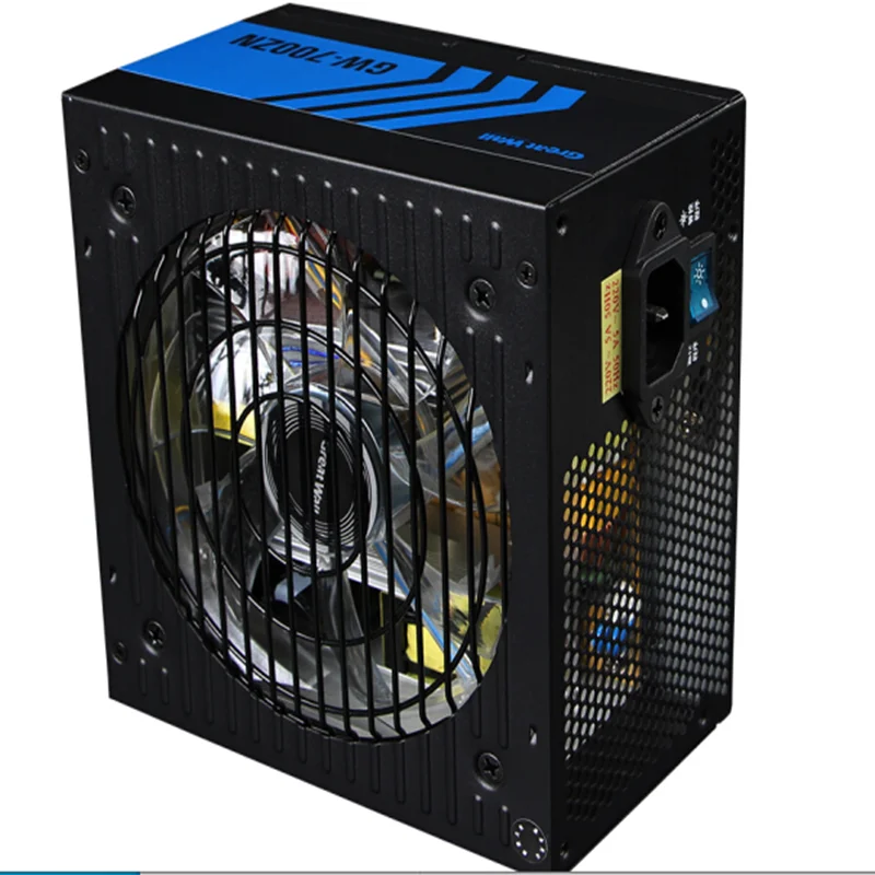 ПК PSU для Great Wall интеллектуальное управление 0 дБ ATX 12 в тихий источник питания Номинальная 500 Вт Пиковая 600 Вт источник питания GW-600ZN
