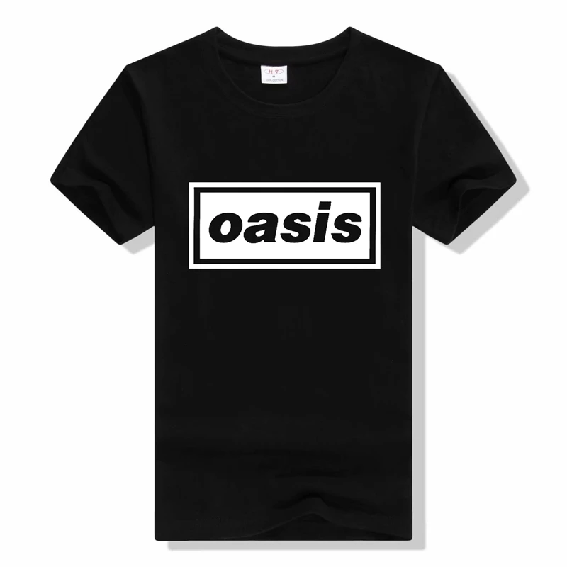 

Fashion Oasis Band Print Tshirt rock men women Summer Short Sleeve O Neck 100%Cotton Rock Tee Shirt Casual Men Top Tees