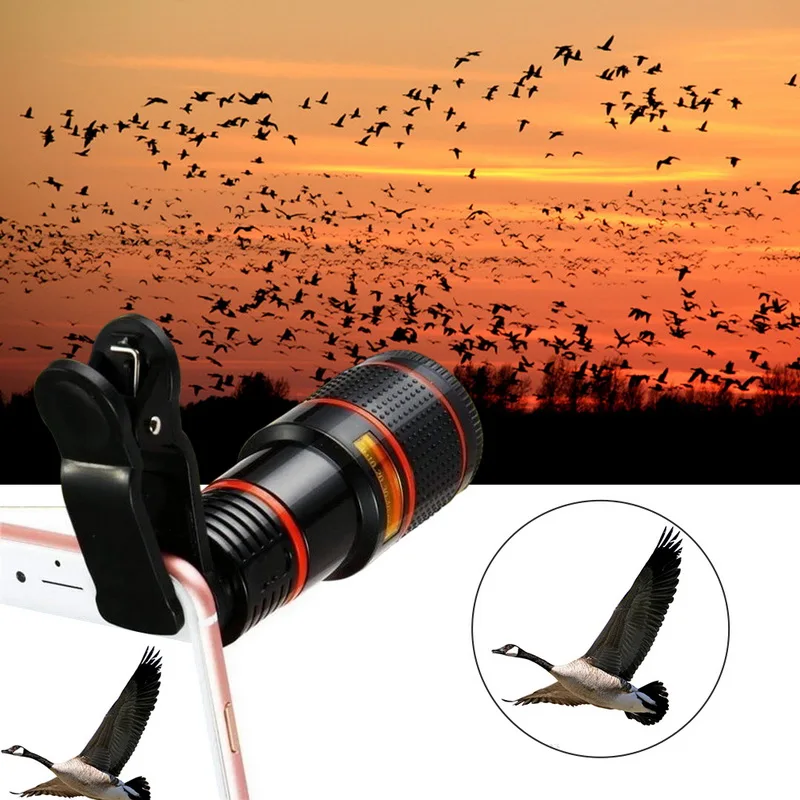 Mobile Phone Lens 12X 8X 20x Zoom Macro Lens for Smartphone Camera Lens Fisheye For iPhone Xiaomi Phone Accessories