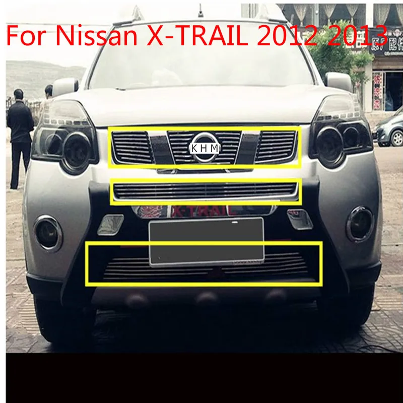 For Nissan X-TRAIL 2012 2013 High quality Aluminum alloy Front Grille Around Trim Racing Grills | Автомобили и мотоциклы
