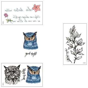 

Wholesale 100 piece/lot waterproof fake Temporary tattoo Water Transfer Sticker Owl dragon man woman sexy beautiful Art T199-216