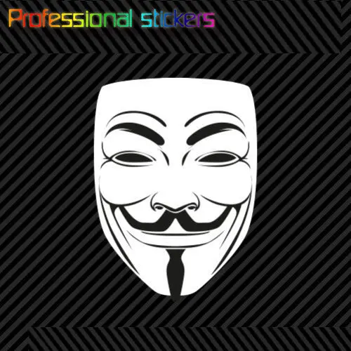 

We Are Anonymous Sticker Decal Self Adhesive Vinyl Hacker Group Internet Stickers for Car, Laptops, Motorcycles, Office Supplies