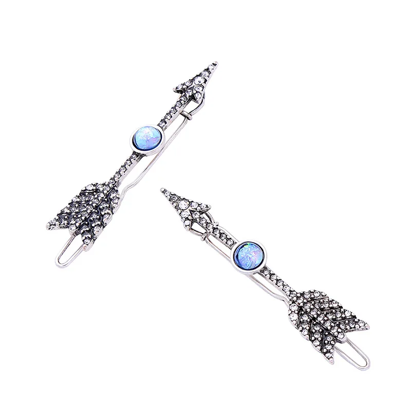

Cupid's arrow crystal inlaid bit trim clip hairpin female European and American style ins fashion accessories
