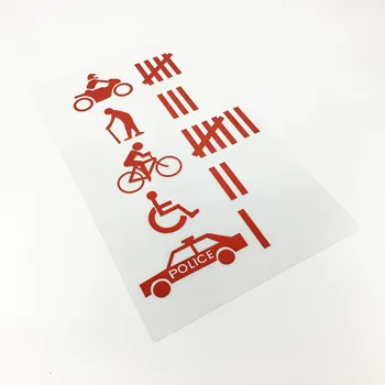 

Funny Auto Window Accident Motorcycle Bike Disable Car Styling Vinyl Decal Sticker 23x13cm