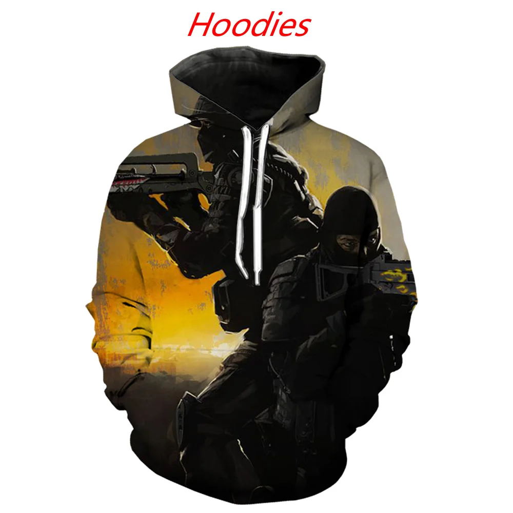 Толстовка CS go с 3d принтом толстовка/футболка/толстовка/брюки/рубашки поло для