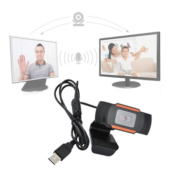 

1920x1080 USB 2.0 Universal With Microphone Clip On Full HD Webcam CMOS Camera Computer Accesories PC For Laptop Plug And Play