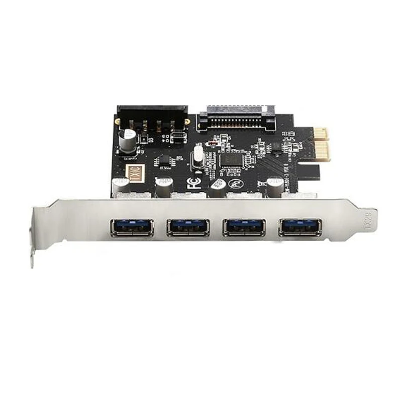 Высокая Скорость 5 Гбит/с 4 Порты и разъёмы USB 3,0 концентратор PCIE USB 3,0 PCI Express карты расширения адаптер для Windows XP/7/8/10 Pcie riser Card