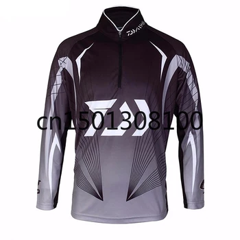 

Daiwa Camisas Pesca Fishing Clothes Men Fishing Shirt Moisture Wicking Breathable Quick Dry Anti-UV Fishing Clothing