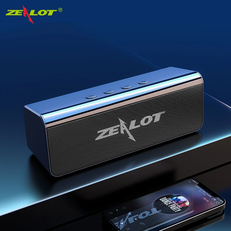 ZEALOT S31 Boombox Portable Bluetooth Speaker 3D HIFI Stereo Wireless Speaker Support TF card,usb Pen Drive