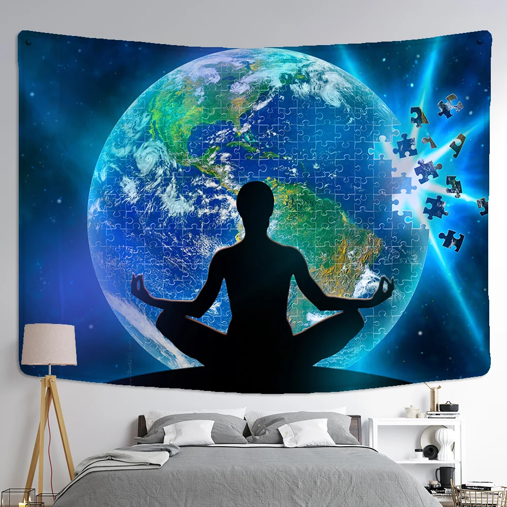 

7ChakraTapestryWallHangingDecorHomeRoomWitchcraftHippieMandalaAstrologyWallpaperBedroomDORMTarotSunMoonCustomPsychedelic