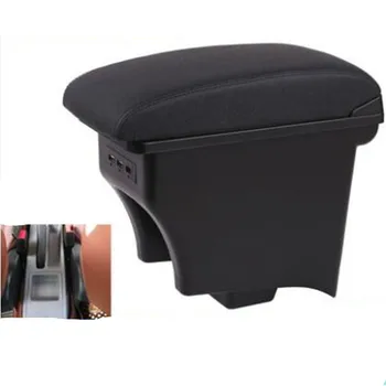 

For Volkswagen Polo armrest box Polo V universal 2009-2020 car center console modification accessories double raised with USB