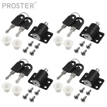 

Proster 4Pcs Sliding Patio Door Catches Set Window Bolt Security Lock Black Sliding Patio Door Catch Child Safety Lock