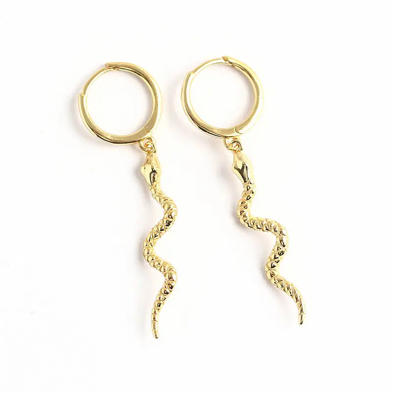 Qings Orecchini D'Argento Per Donne - 1pcs Punk Doppio Foro Orecchino a Cerchio in argento Sterling 925 Earrings con Catena Argento Stella Polsino Singolo Gioielli per Donna Ragazza