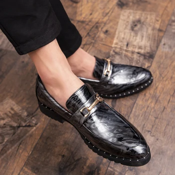

Men Casual Shoes breathable Luxury Brand Loafers Designer Slip On Shoes Men Rubber Moccasins comfortable party italian Shoes