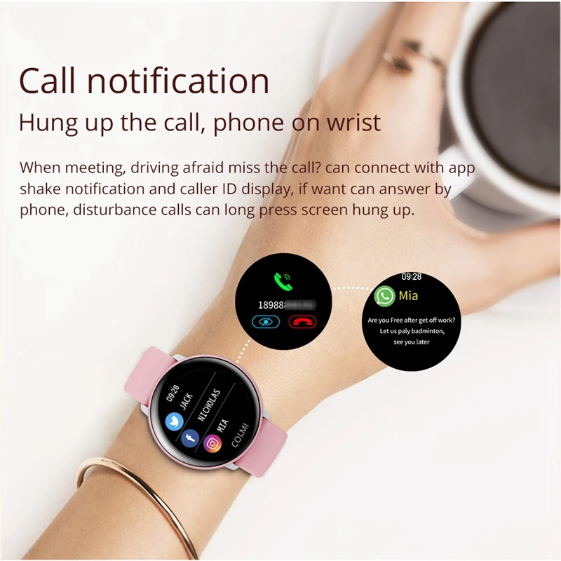 Умные часы COLMI SKY 2, IP68, водонепроницаемые, пульсометр, Bluetooth, спортивный фитнес-трекер, мужские умные часы для IOS, Android, черные
