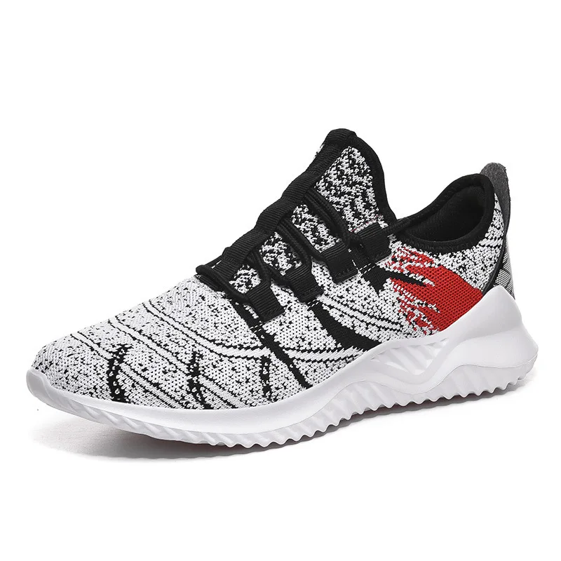 

Large Size New Style Coconut MEN'S Shoes Fly Woven Surface Breathable Casual Sports Trendy Shoes Lightweight Anti-slip Running S