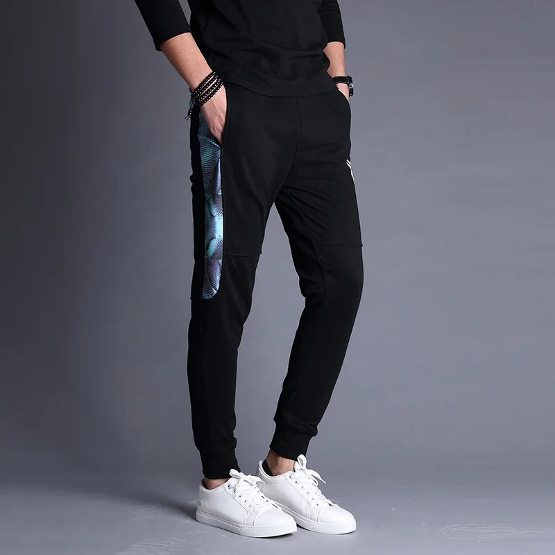 

Spring And Autumn Casual Sports Pants Cotton MEN'S Sweatpants Closing Skinny Pants Slim Fit Breathable Harem Pants