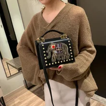 Jibaida небольшой квадратный пакет маленький, как двухсторонний портативный пакет женские одиночные плеча мессенджер