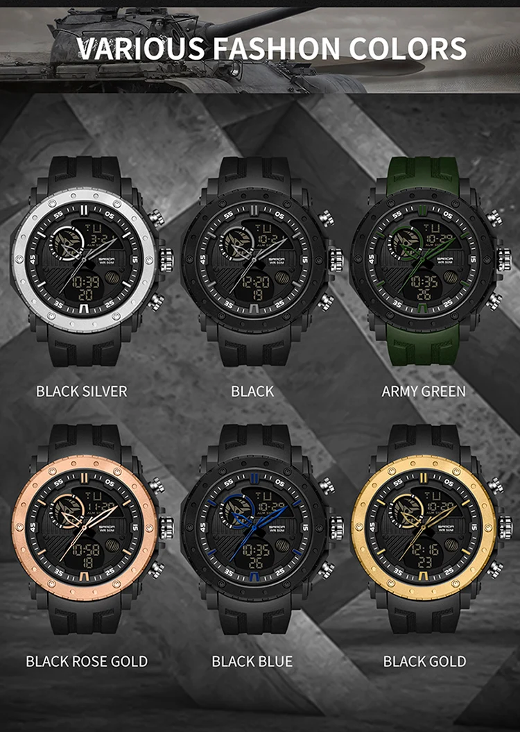 digital dive watch SANDA Luxury Brand Men's Military Sports Watches Men Digital Watches S-Shock Waterproof Wrist Watch For Mens Relogio Masculino digital ring watch