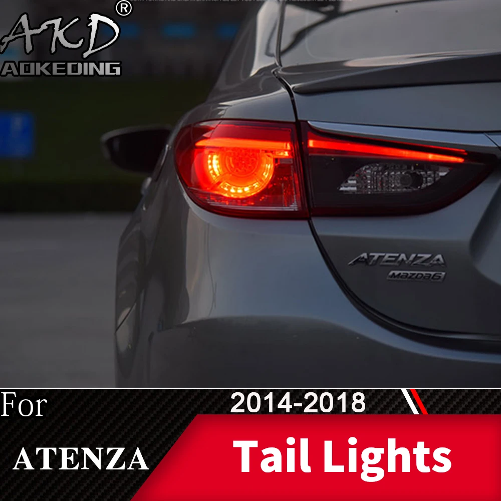 

Tail Lamp For Car Mazda 6 2014-2018 Mazda6 Atenza LED Tail Lights Fog Lights Daytime Running Lights DRL Tuning Cars Accessories