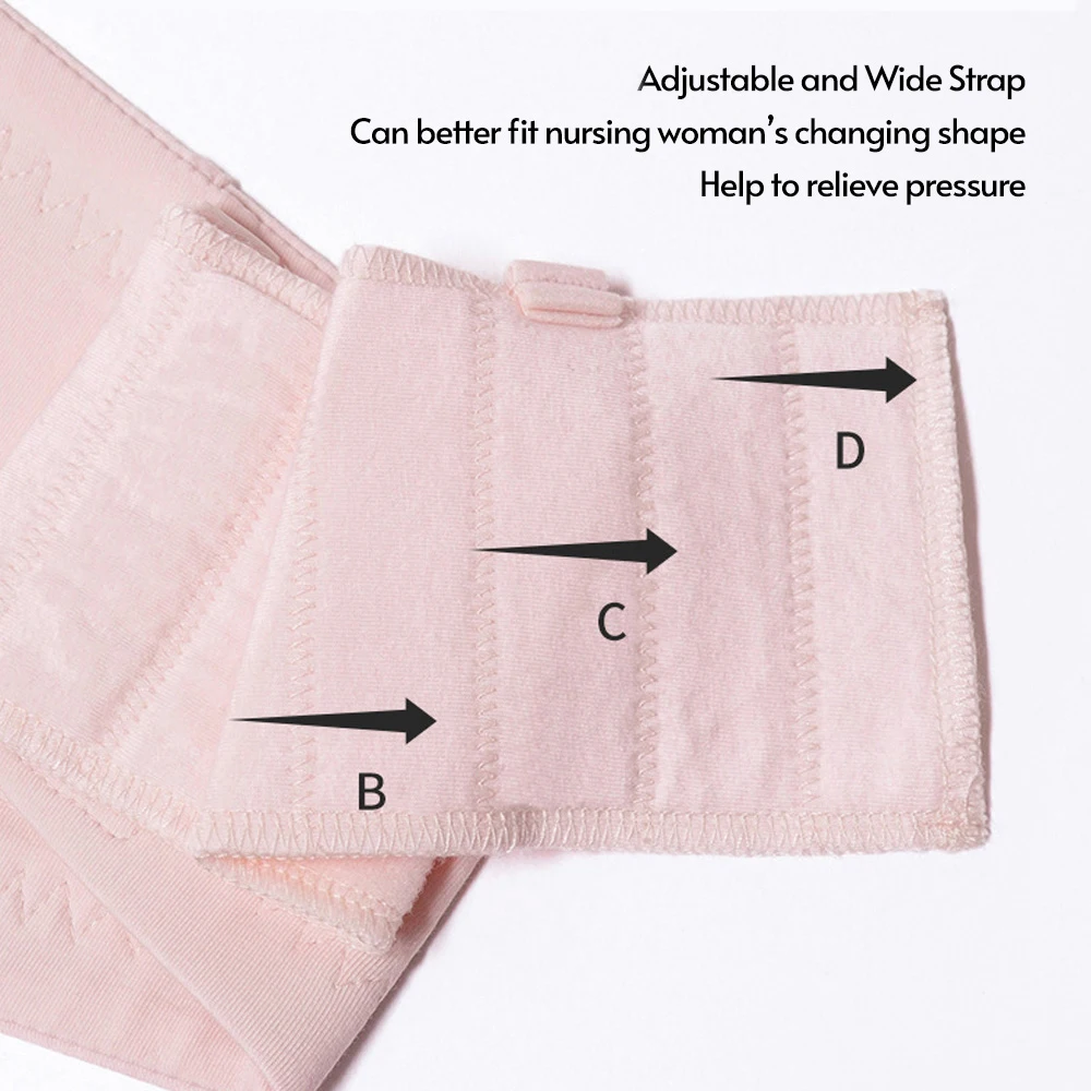 Maternity Bra For Breast Pump Hands Free Pumping Bra Adjustable Cotton Breast Pump Bra No Steel Ring Nursing Bra 6