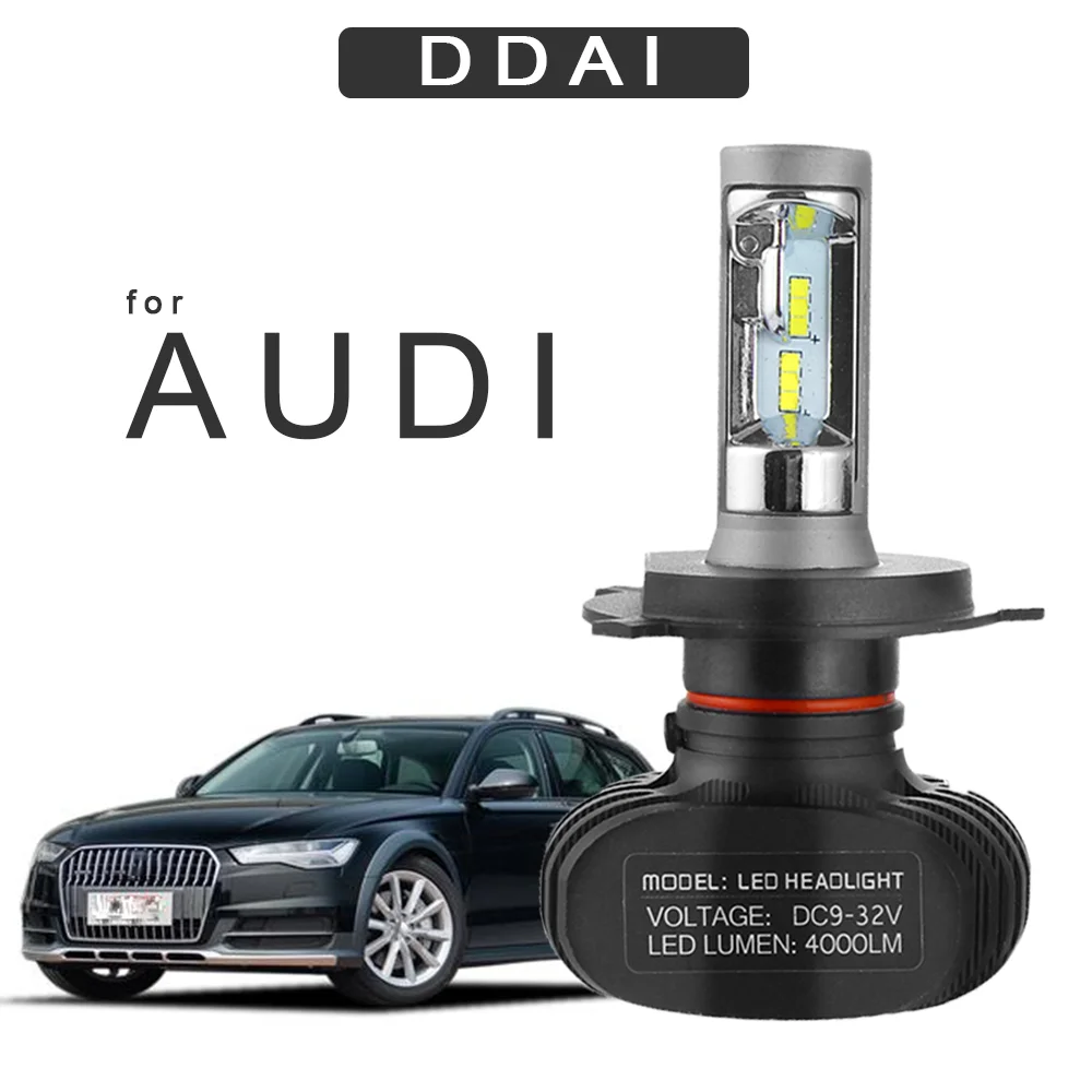 

DDAI CSP H7 LED H4 Auto Car Headlight FOR A1 A3 A5 A7 A8L Q3 Q5 Q7 Fog Light light bulbs for cars auto products