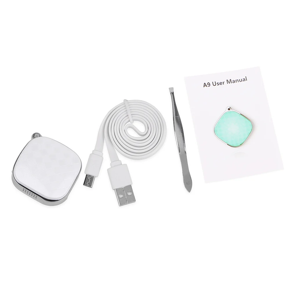 White No Box Prazata мини gps трекер для детей Персональный gps трекер для кота собаки домашнего животного голосовой мониторинг в реальном времени трек SOS сигнализация пожизненная - Цвет: White No Box