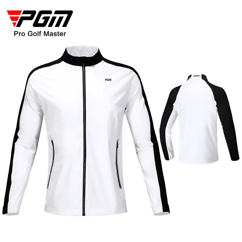 

Quality! PGM Autumn Outdoor Golf Clothing Men's Long-Sleeved Jacket Windproof Coat Waterproof Zipper Training Uniform Soft M~XXL