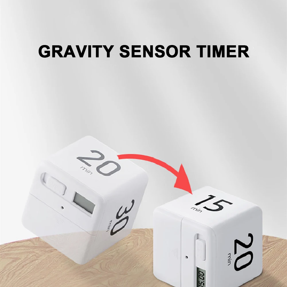 Кубический таймер с гироскопическим датчиком регулируемая Громкость будильника