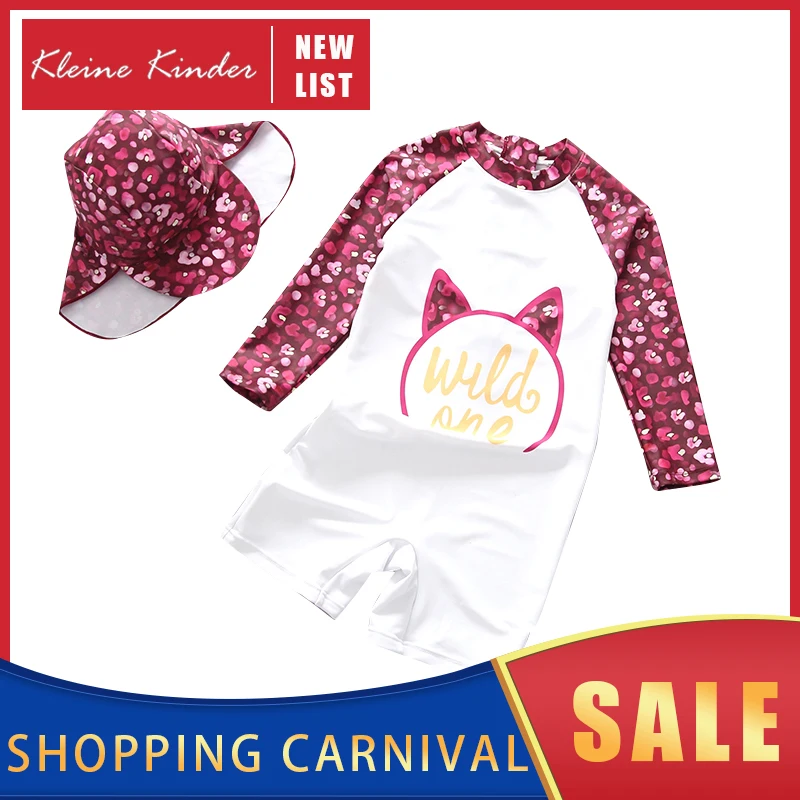 

Swimsuit Girl Long Sleeve Children Swimming Suit One Piece for Girls Sun Protection Beach UV Block Baby Girls' Bathing Clothes