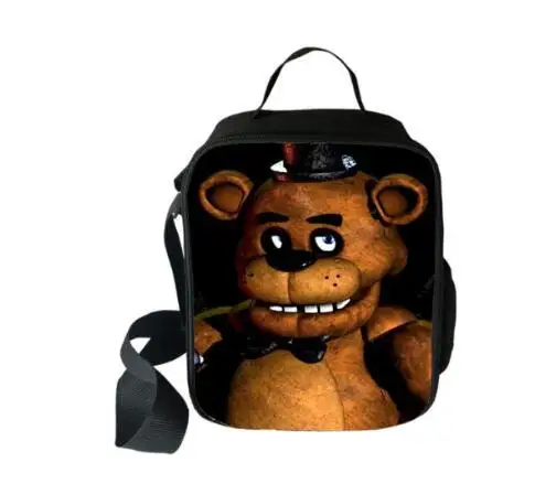 Аниме Five Nights at Freddy's сумка для обеда многоразовая Изолированная Термосумка Женская Мужская Студенческая сумка для еды многофункциональные сумки