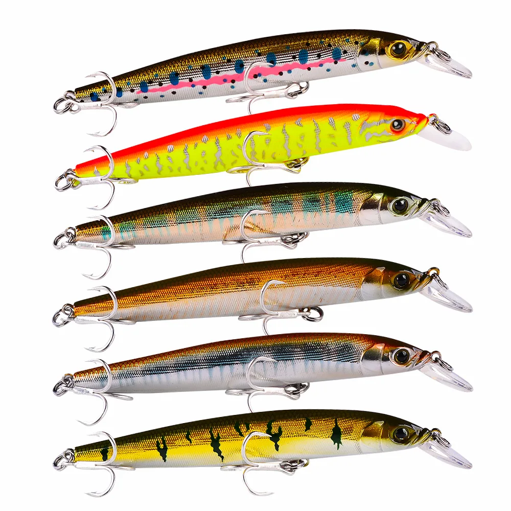 

Lifelike Crankbait Minnow Fishing Lure 11.8cm 10.5g Laser Hard Artificial Bait Pesca Hooks Fish Wobbler Tackle Japan Swimbait