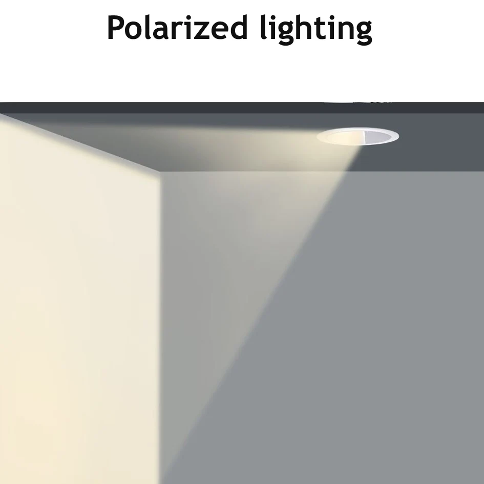 Round cob led ceiling lamp 7W 12W 20W 30W led spot down lamp polarized lighting led wall washering lamp