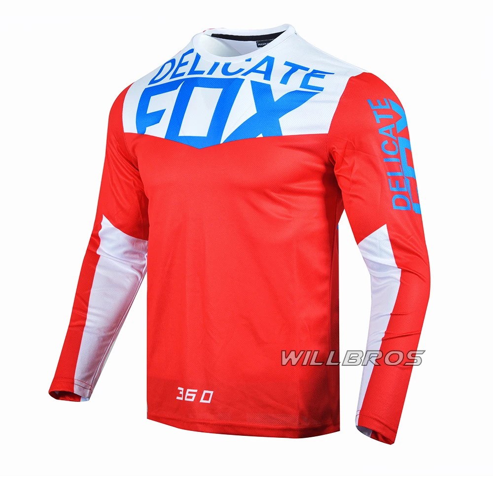 Motokros závodní dres ožehavý lišák 180 prizm černá dres donwhill jízdní kolo offroad T košile hora bicykl offroad dlouhé rukáv