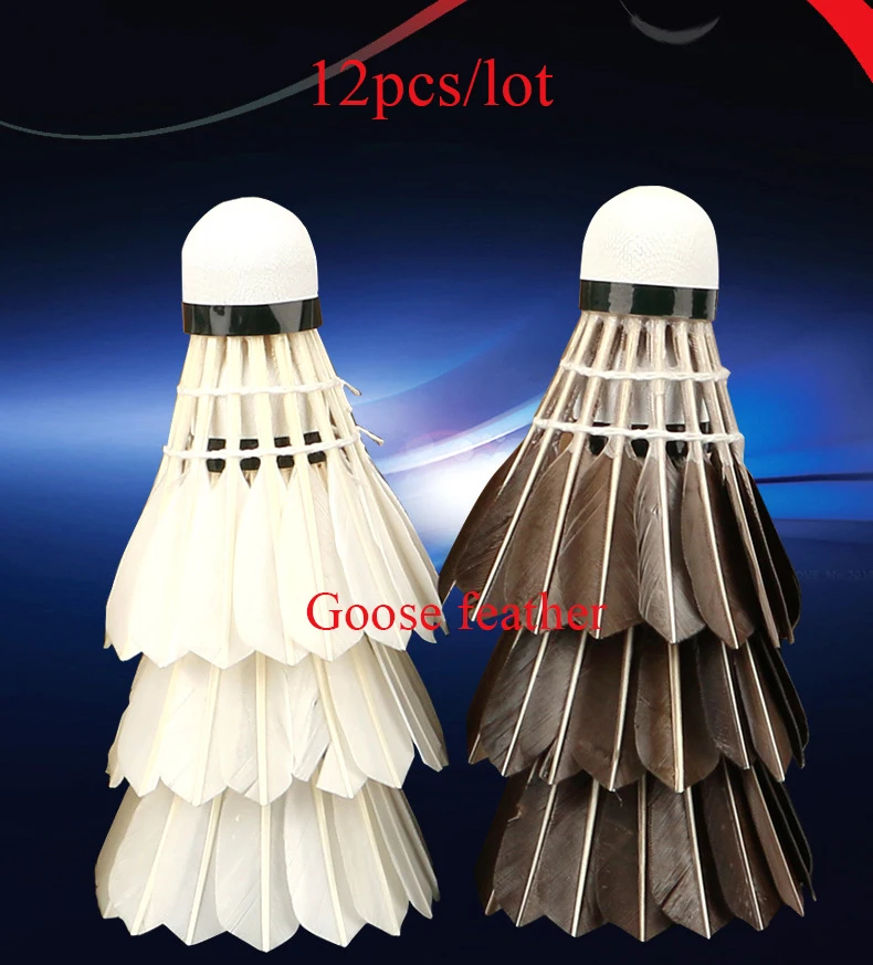 

Black White Badminton Shuttlecock Volant Badminton Ball Outdoor Garden Courtyard Home Workout Sport 12pcs/lot Training Badminton