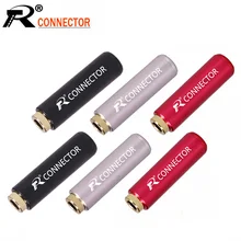 4 шт./лот 4 полюса стерео 3,5 мм мини джек алюминиевый корпус 3,5 гнездо аудио разъем наушники адаптер