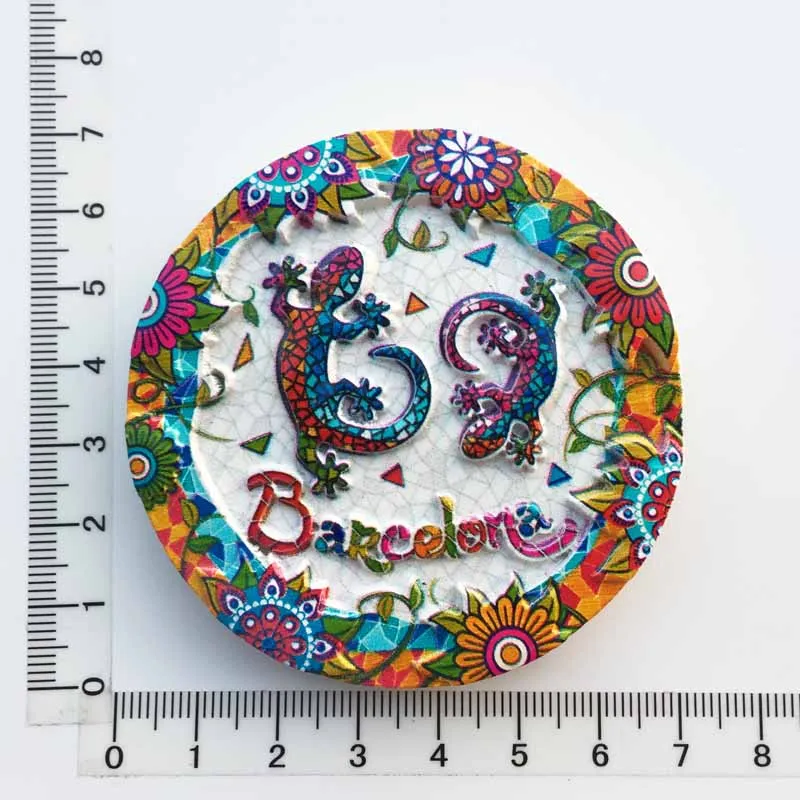 BABELEMI Испания Барселона креативные путешествия сувениры холодильник магнитные наклейки декоративная мозаика ящерицы магнит на холодильник подарки