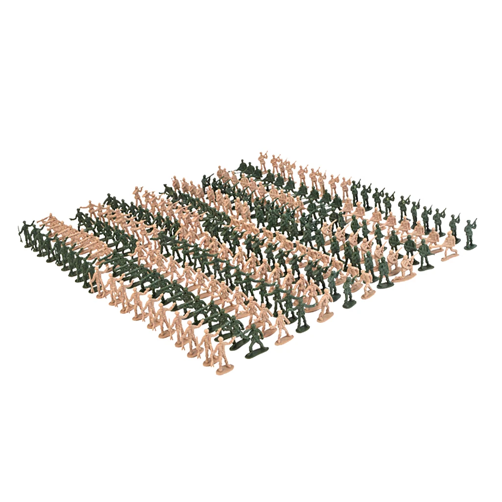 360pcs/set 1/72 Scale  Soldiers Figurine Sand Table Accessories