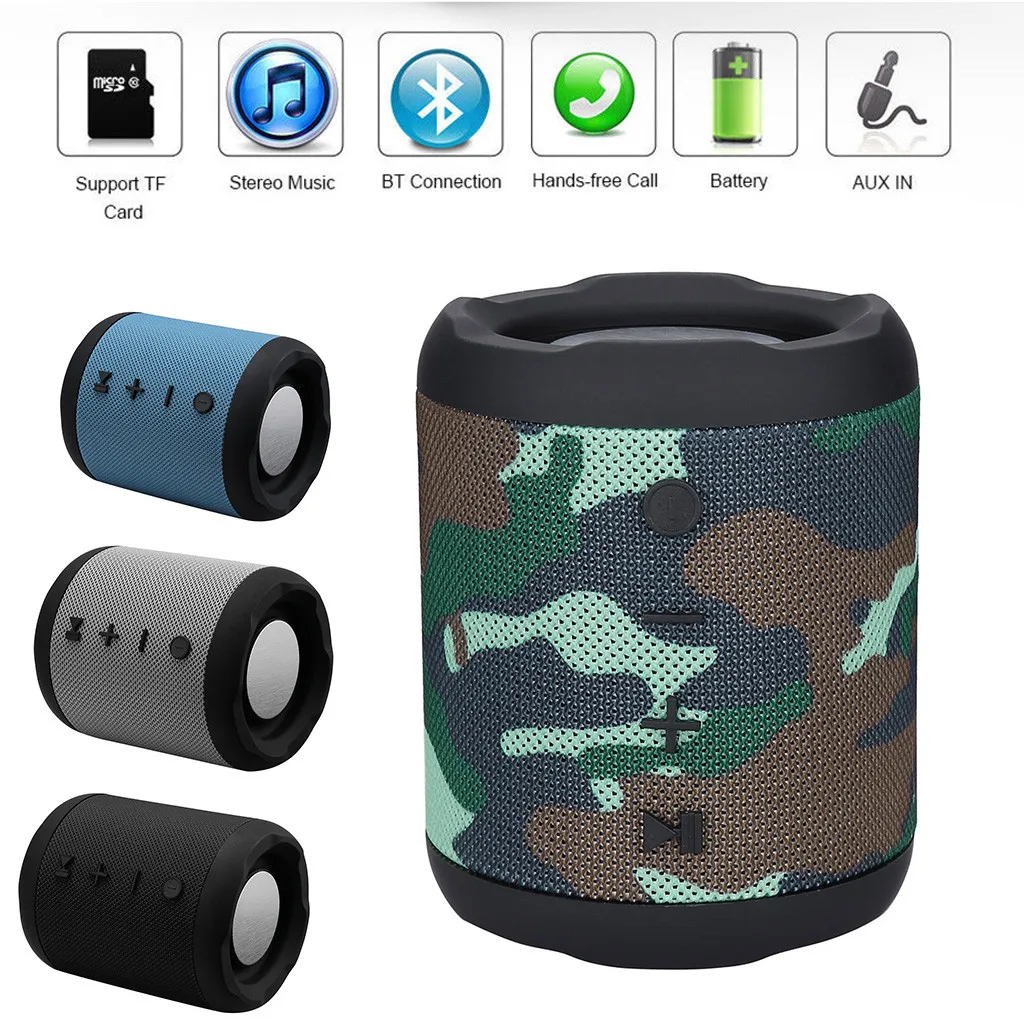 HIPERDEAL M2 Bluetooth динамик TWS беспроводной водонепроницаемый мини HD стерео сабвуфер, встроенный динамик Bluetooth c микрофоном