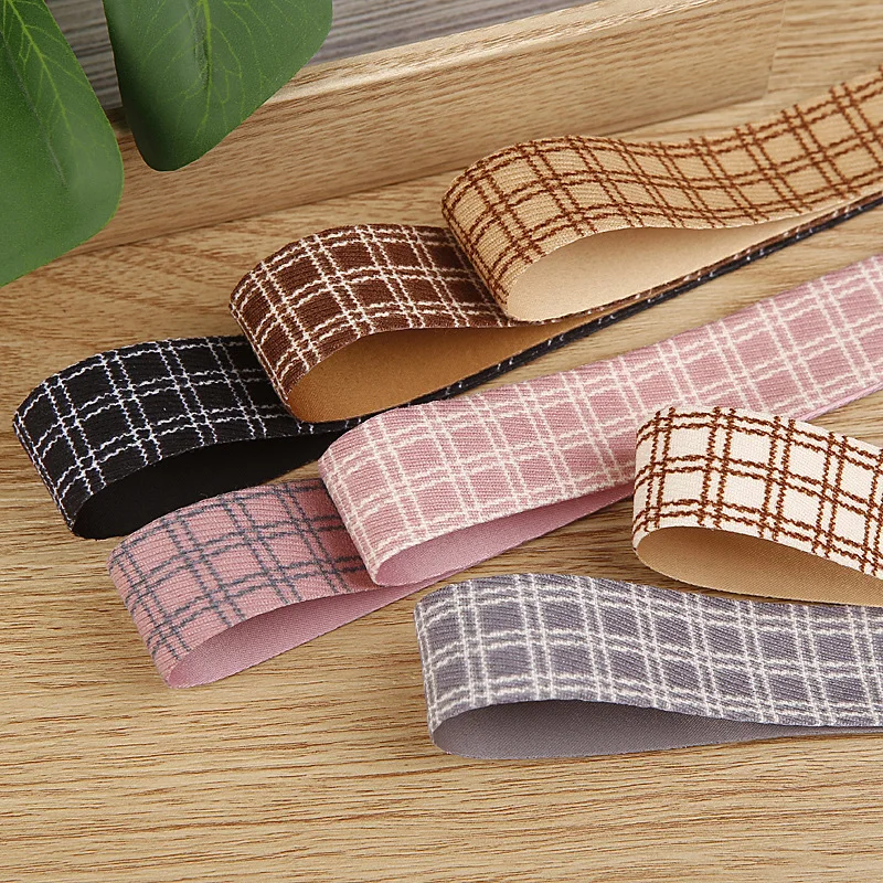 

Plaid Ribbons Fabric Layerling Cloth Bow Material 15mm 25mm 38mm For DIY Craft Beret Hat Tie Handmade Accessories 1-1/4" 1" Tape