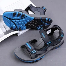 Новые сандалии мужские сандалии летние мужские сандалии с открытым носком пляжная обувь мужская обувь модные сандалии на плоской подошве с открытым носком