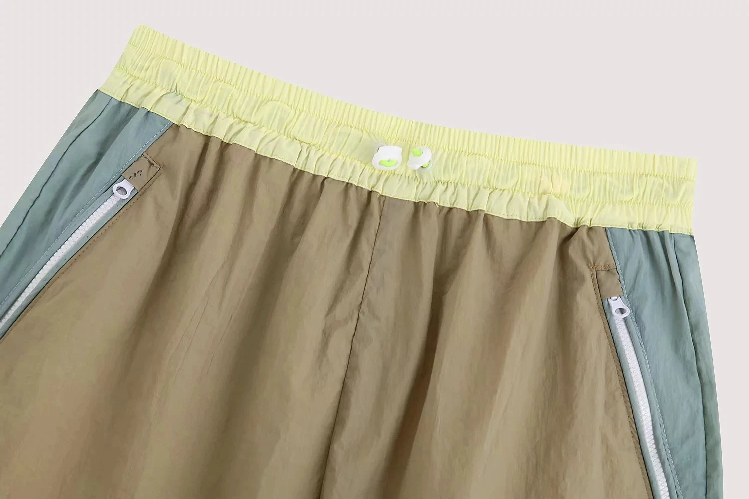 Сексуальные шорты с высокой талией женские шикарные Лоскутные эластичный пояс, карманы мини шорты Уличная летняя байкерские шорты женская
