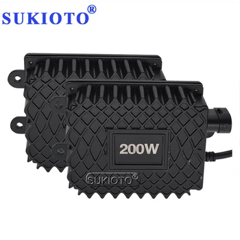 

SUKIOTO 2PCS 200W Slim HID Xenon Ballast 12V High Power Auto Headlight Conversion Ballast For H4 H7 H1 H3 H8 H9 H11 Xenon Kit