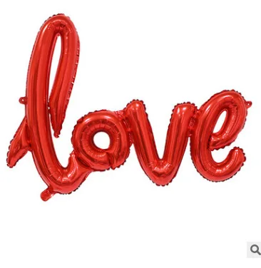 Свадебный дом Украшение декоративное признание предложение Танабата фестиваль Алюминиевая Пленка воздушный шар цельный воздушный шар любовь