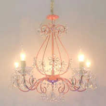 Chandelier Lighting For Kids Room Pink Bedroom Crystal Lamp Dinning Room Chandeliers Lamps Ceiling Crystal Lustre Light Fixture